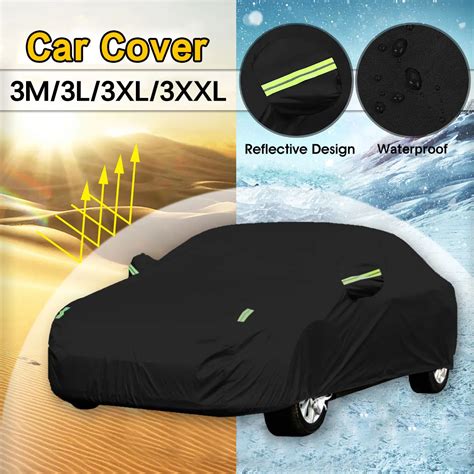 190t Full Car Cover Outdoor Indoor Waterproof Sunscreen Anti Uv