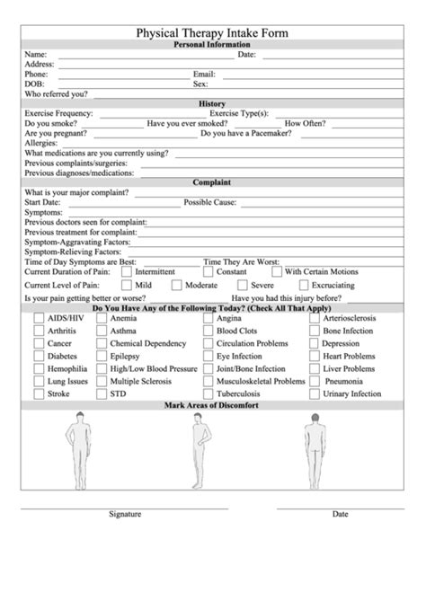 17 Therapy Intake Form Templates Free To Download In Pdf
