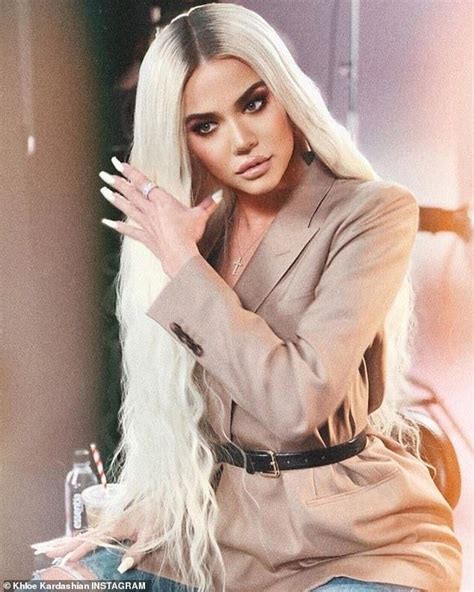 Glam Khloe Kardashian Rocked Platinum Blonde Locks In A New Instagram Photo While Penning An