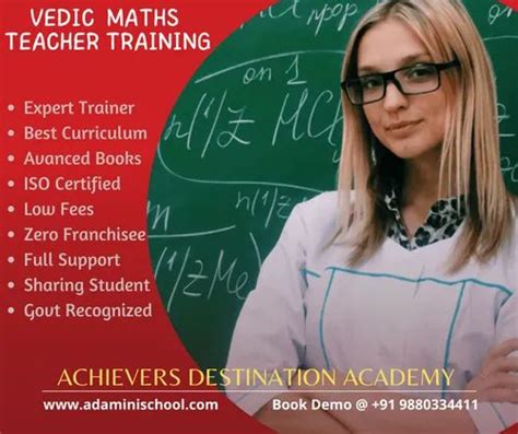 Achievers Destination Academy Ada Vedic Maths Teacher Training In