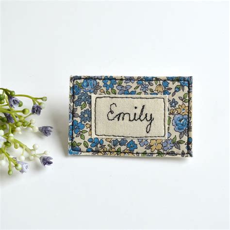 Personalised Embroidered Name Badge Personalized Embroidered