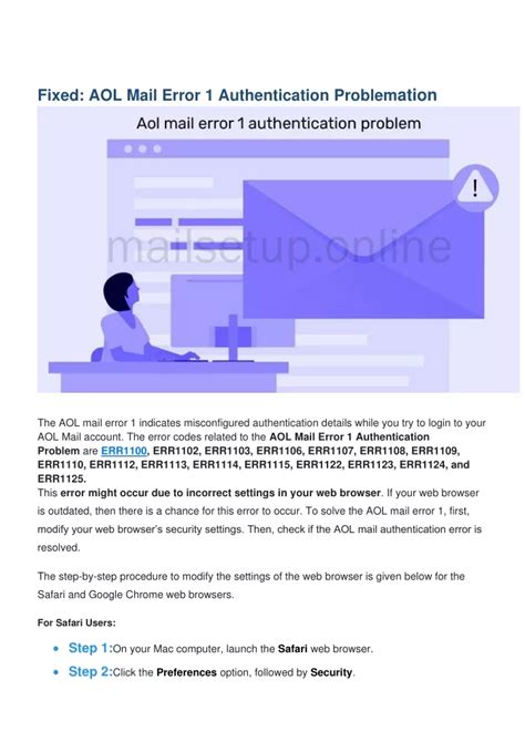 Ppt Aol Mail Error 1 Authentication Problemation Pdf Converted