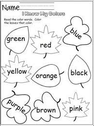 colours worksheets  Google qidiruvi  Preschool colors, Fall preschool