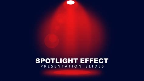 Spotlight Effect Presentation Slides Template For Powerpoint