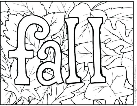 Fall Leaves Coloring Pages For Preschool Coloring Pages