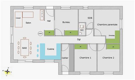 Talo s'adresse à ceux qui souhaitent un plan de maison au concept architectural moderne, différent et à la fois accessible. Plan Maison 4 Chambre