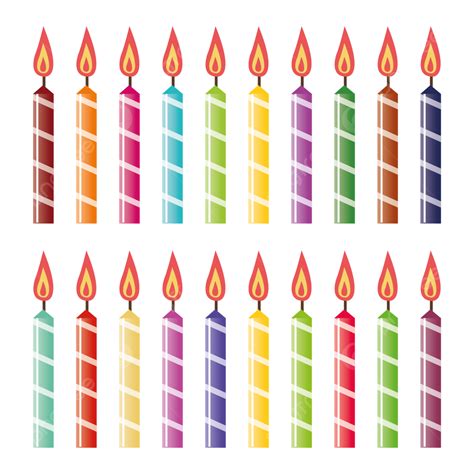 Birthday Candles Vector Design Transparent Birthday Candles Candles