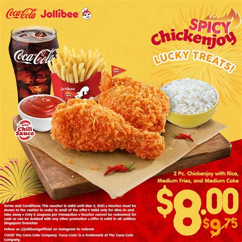 Jollibee Lucky Treats 8 Promo Set Meals Available Till 5th March
