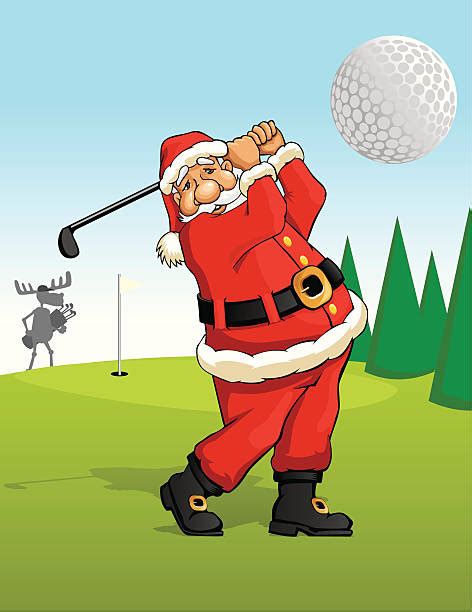 Santa Golf Illustrations Royalty Free Vector Graphics And Clip Art Istock
