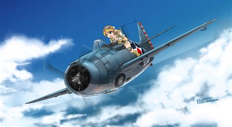 Anime Aviator Girls Wallpaper