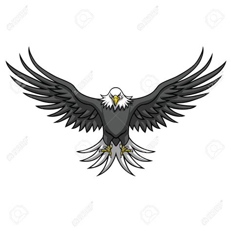 detail eagle wings spread clipart koleksi nomer 9