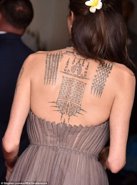 10 Angelina Jolie Back Tattoo Ideas In 2020 Back Tattoo Tattoos