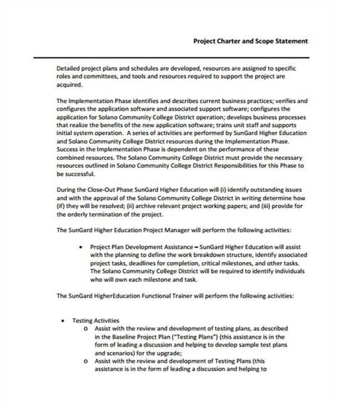 We did not study students in alternative educational settings such as ged programs and juvenile detention facilities. FREE 7+ Scope Statement Examples & Samples in PDF | Examples