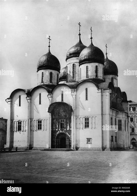 The Cathedral Of The Dormition In The Moscow Kremlin Albumin Photo