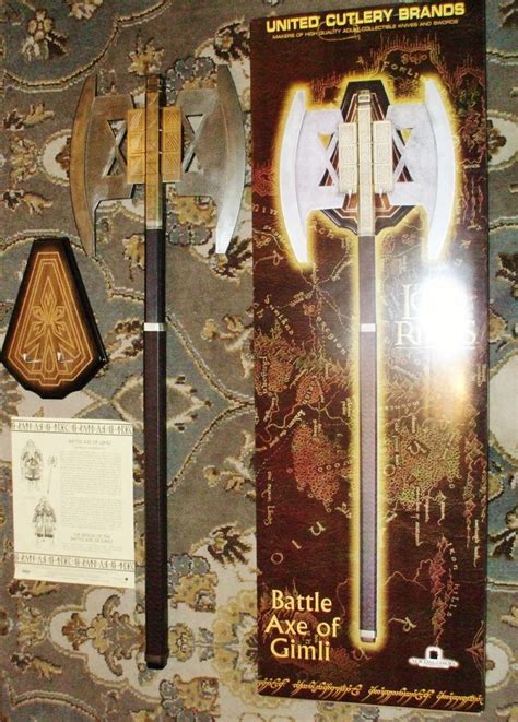 United Cutlery Battle Axe Of Gimli Uc1397abnb Lord Of The Ring