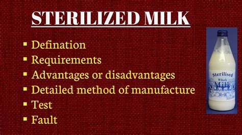 Sterilized Milk Manufacturing Process Detailed Topic Icar Asrb Net