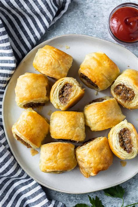 Puff Pastry Sausage Rolls Dairy Free Simply Whisked Recipe