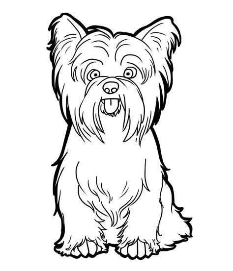 Free coloring pages for all ages: Yorkie Coloring Page - Coloring Home