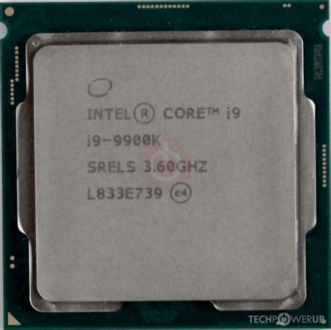 Intel Core I9 9900k Specs Techpowerup Cpu Database