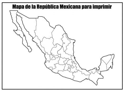 Colorear Mapa De La Republica Mexicana Ouiluv