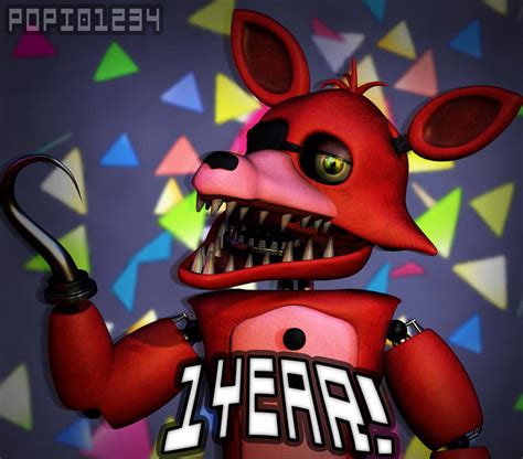 1 Year Special Render Unwithered Foxy By Stashworkshop On Deviantart