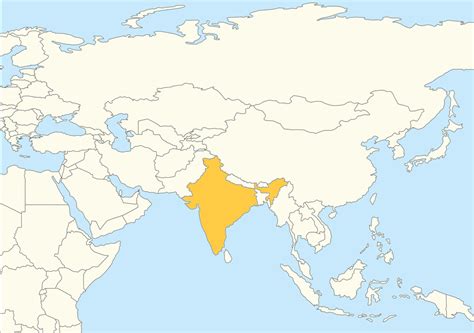 Slepá Mapa Ázia