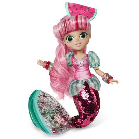 Fidgie Friends Watermellow Mermaid Fashion Doll With Fidget Toy Features Ages 6 And Up
