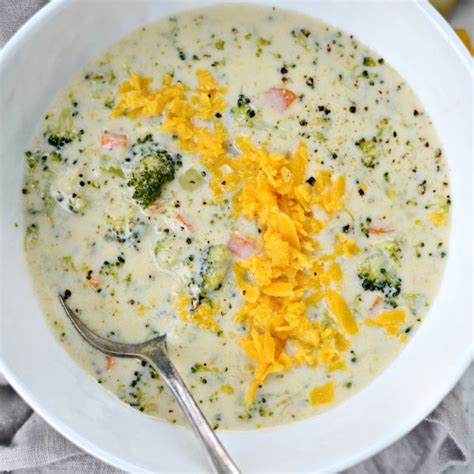 One Pot Broccoli Cheddar Soup Simply Scratch