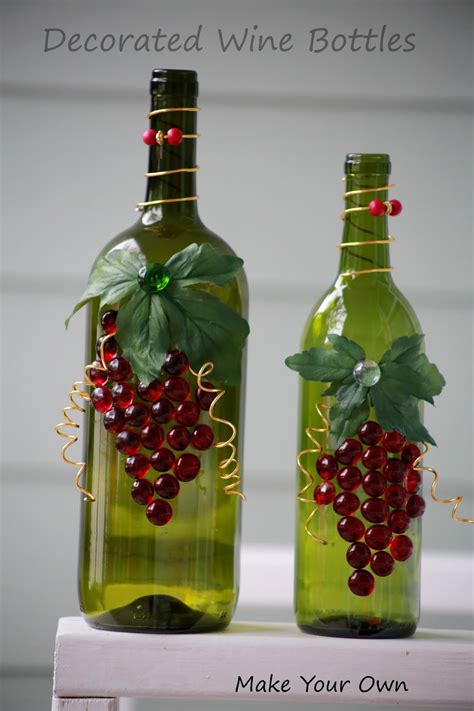 How To Decorate Wine Bottles With Beads Decoration For Home