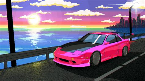 50 Aesthetic Anime Cars And Driving Looping S Gridfiti In 2021