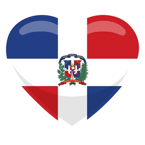 Bandera Del Corazón De República Dominicana Descargar Pngsvg