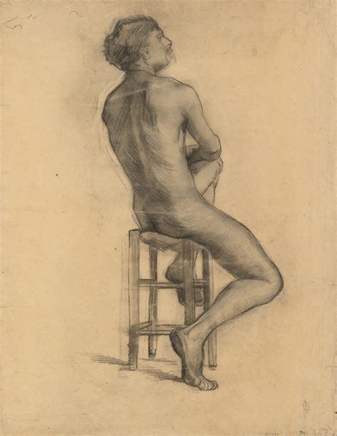 Vincent Van Gogh Seated Male Nude Seen From The Back Van Gogh Museum