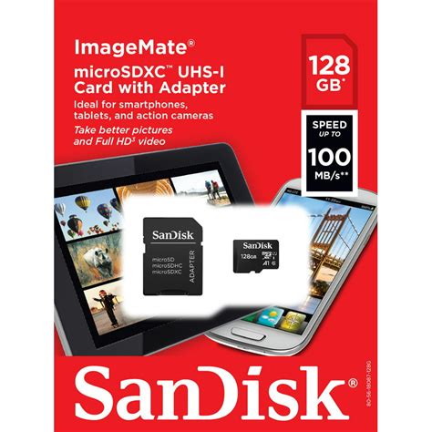 Sandisk 128gb Imagemate Microsdxc Uhs 1 Memory Card With Adapter C10