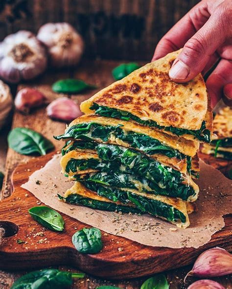 Cheesy Spinach Quesadillas Recipe The Feedfeed