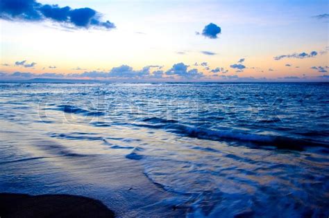 Calm Peaceful Ocean And Beach On Stock Image Colourbox