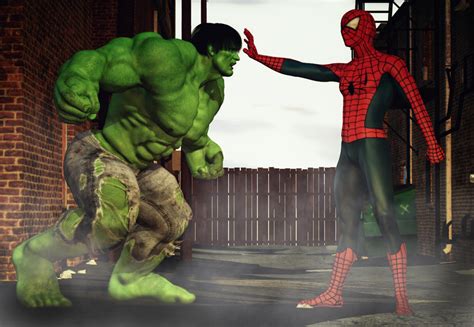 Hulk Vs Spiderman By Hiram67 On Deviantart