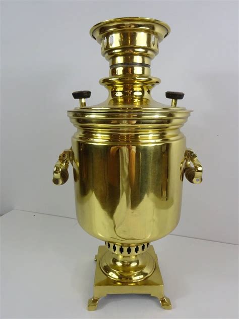Antique Russian Brass Samovar At 1stdibs