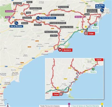 La Etapa 2 De La Vuelta A España Recorrido Horario Y Localidades De Paso Entre Benidorm Y