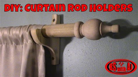 Today i am showing you an easy diy curtain rod that i made for my office. Curtain Rod Holders - DIY Build and Install - YouTube