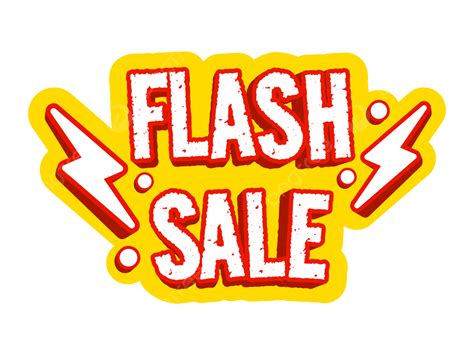 Flash Lightning Bolt Clipart Png Images 3d Flash Sale Banner With