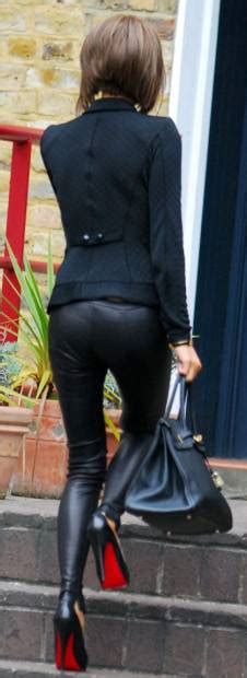 Pvc Posh In Her Tightest Trousers Ever Daily Mail Online