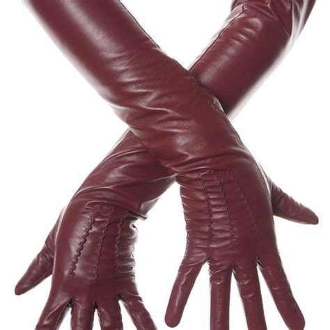 Long Black Opera Leather Gloves Etsy
