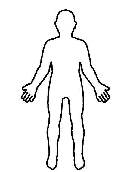 Silueta Para Recortar Person Template Body Template Person Outline