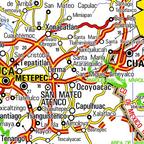 Guia Roji Carreteras México Zona Centro Bajio Y Occidente Map By