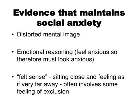 Ppt Cognitive Behavioral Treatment Of Social Anxiety Disorder