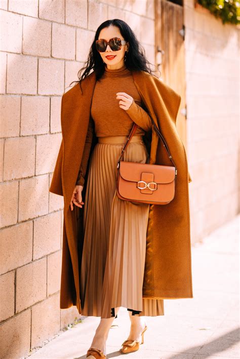 Camel Hair Coat Hallie Daily Coat Outfits Skirt Outfits Caramel Coat Outfit Shraddha Kapoor