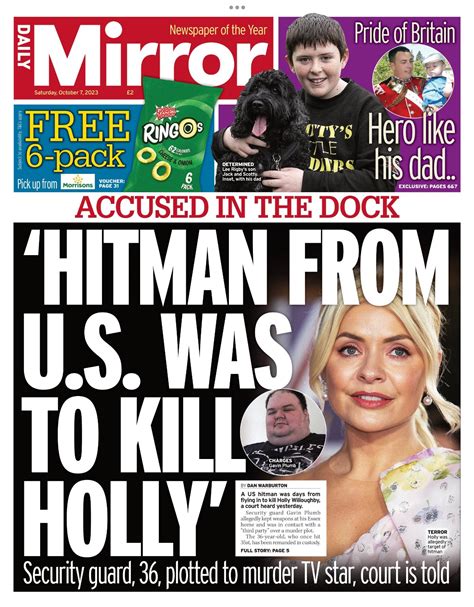 Daily Mirror Front Page 7th Of October 2023 Tomorrow S Papers Today