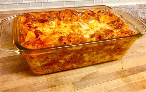 Homemade Lasagna For Two Food