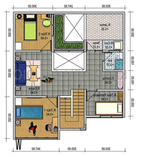 Dengan cara merenovasi dengan desain. Desain Rumah Minimalis Type 45 2 Kamar Tidur - Jual Bata ...