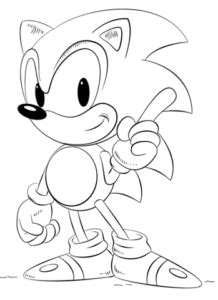 Dibujos de Sonic a Lápiz Fáciles de Dibujar & para Imprimir